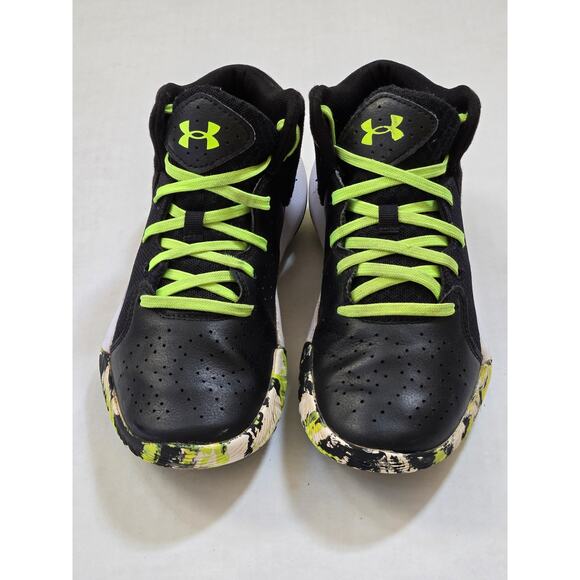 Under Armour Boys Grade School UA Jet 21 Black Basketball Shoes - Size 4.5 Y - Picture 6 of 8